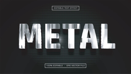 Chrome Metal Text Effect &ndash; Heavy Steel 3D Typography