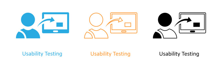 Usability testing icons