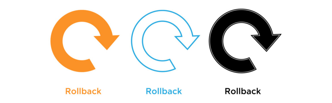 Rollback icons in different colors