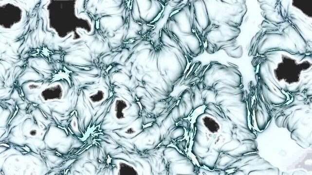 bstract Blue and White Organic Cellular Motion Graphics Background