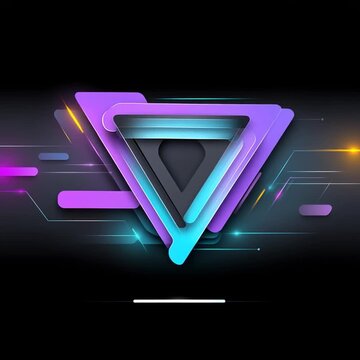 abstract futuristic ai technology background loop, colorful digital data visualization with copyspace, hightech holographic interface animation