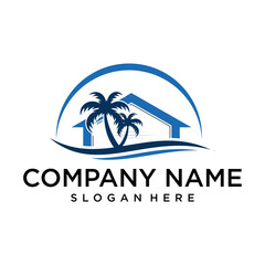  Beachside Modern Hotel Logo