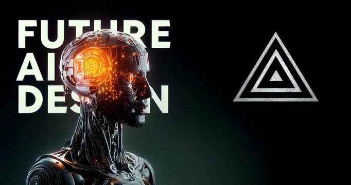 abstract futuristic ai technology background, future ai design digital visualization, futuristic artificial intelligence tech concept