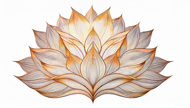 Mandala Com Petalas Texturizadas Em Linhas Finas E Contorno Fluido Otima Para Colorir Com Degrades Fundo Transparente