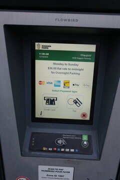 Niagara Falls Canada - 19 December 2025 - Parking in Niagara Falls for 36 dollar flat rate is very expensive if you just want a quick peek at the Niagara Falls