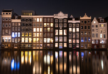 Historic Amsterdam canal houses