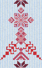 Scandinavian style seamless mosaic tiles pattern