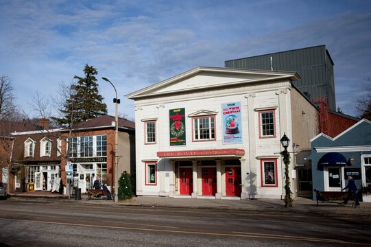 Niagara-on-the-Lake Canada - 18 December 2025 - The Royal George Theatre on Queen St in downtown Niagara