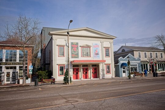 Niagara-on-the-Lake Canada - 18 December 2025 - The Royal George Theatre on Queen St in downtown Niagara