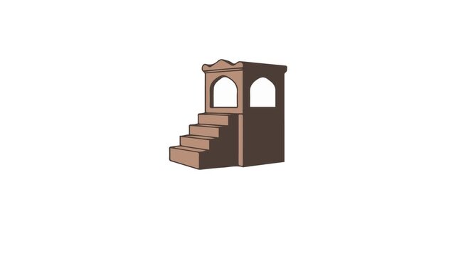 Eid al-Adha Khutbah Pulpit Illustration
