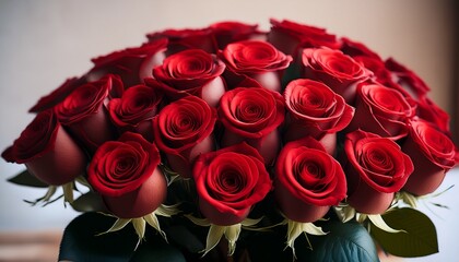 Flower Bouquet Of Red Roses