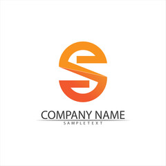 Obraz premium Business corporate S letter logo