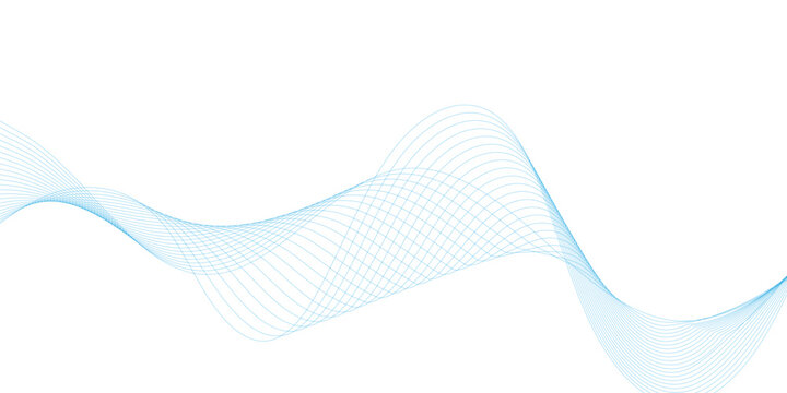 Dynamic Cyan Blue Wave Pattern Abstract Background with Creative Flowing Lines 