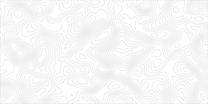 Topographic map patterns, topography line map.