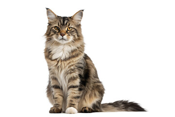 Obraz premium photorealistic cat with annoyed expression, crossed paws, minimalist portrait, clean background, soft studio light