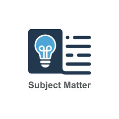 Lightbulb symbol with scissors icon and notepad graphic illustrates creativity and learning in a minimalistic design © vectree