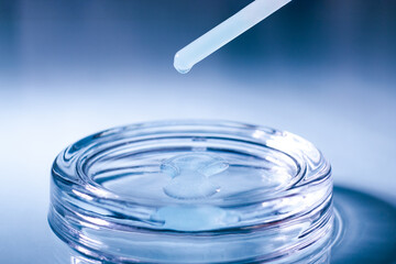 Copper peptides GHK-Cu skin repairing molecules. Anti aging and antioxidant care for skin. Wellness...