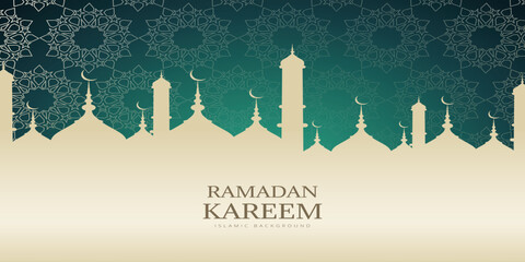 Ramadan Kareem Islamic Mosque Pattern Background