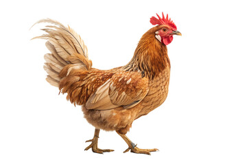 Fototapeta premium Realistic Chicken Isolated on White Background PNG