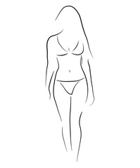 vector illustration of  woman