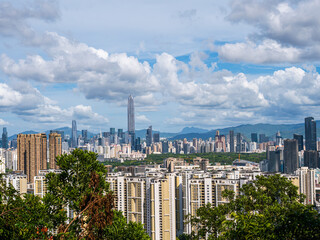 Shenzhen Futian Central District Skyline Aerial View © NguyenNgoc