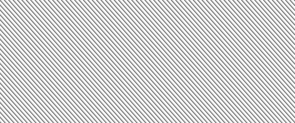 Obraz premium Narrow black-white vertical lines. Symmetric geometric ornament. Striped seamless pattern, abstract wallpaper. Digital paper for textile print, page fill. Vector