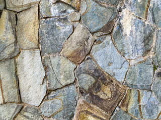 Obraz premium Natural stone walls with irregular shapes