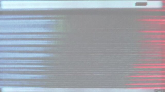 Glitchy screen display malfunction