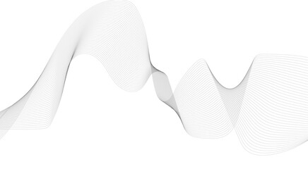Abstract wave lines background, graphic thin curves design element, flow backdrop.