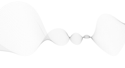 Abstract wave lines background, graphic thin curves design element, flow backdrop.