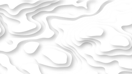 abstract papercut white shadow wavy dimension layers background. vector	