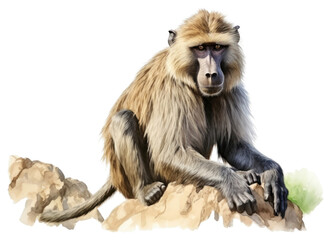 Obraz premium PNG Wildlife mammal animal monkey.