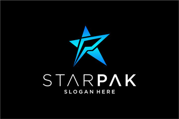 Obraz premium Stylized Star Logo Design Element.