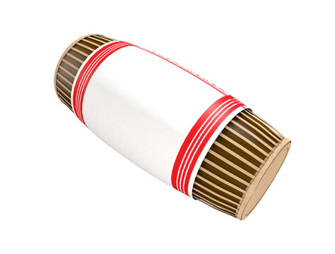 High-quality 3D render of a Assamese bihu dhol pepa on isolated on white bohat bihu magh bihu kati bihu