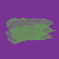 Halftone brush stroke