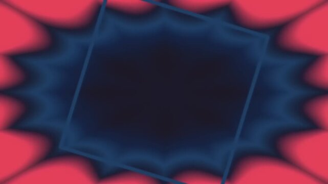 Abstract Shape Movement in Surreal Pink Scene with Blurred Dark Center