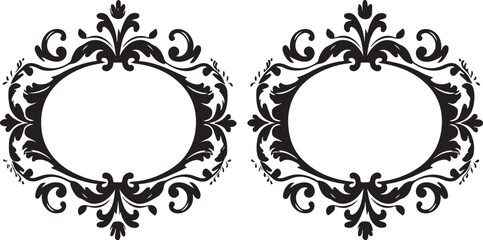 Elegant vintage classic flourish frame