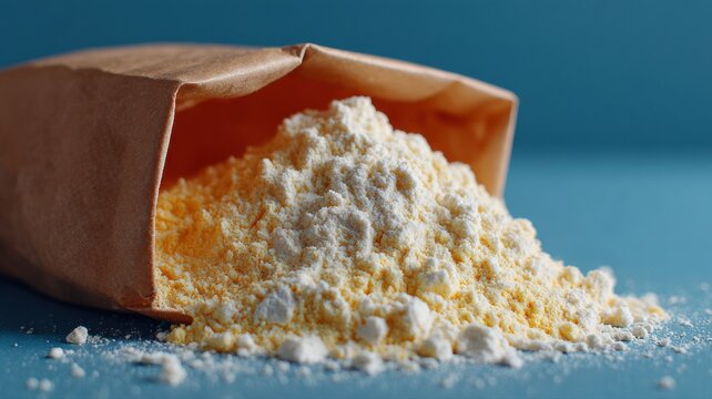 Reinigung der Speisekammer und Sch&auml;dlingsbek&auml;mpfung mit einem zerrissenen Mehlsack und verstreutem Mehl