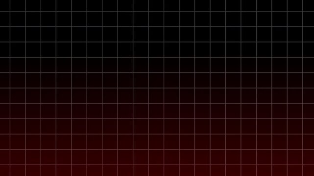 Abstract Red Background with Animated Square Grid Lines