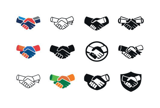 Emblematic Logo Variations. Job hunting for recent graduates and entry-level positions. Icon set. Set Logo of job hunting for recent graduates and entry-level
