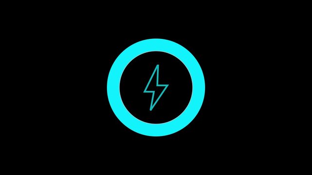 Digital Advertising Interface Elements Pack: Skip Ad 5 Second Countdown, No Ads Prohibited Sign on Green Screen, and Cyan Neon Lightning Bolt Icon for Video Production and Marketing Motion Graphics