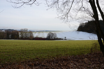 Winterliche Schneelandschaft im Erzgebirge