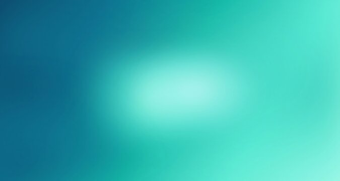 Vibrant teal gradient background with soft white light center