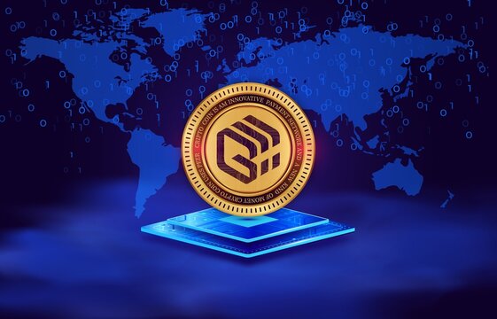 gifto-gft virtual currency images on digital background. 3d illustrations.