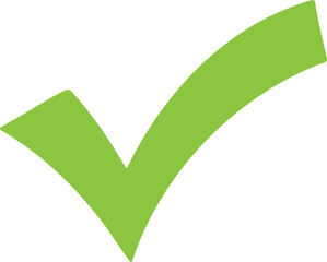Light Green Check Mark Icon &ndash; Minimal Tick Symbol, Approved Success Logo, Verified Confirmation Sign, Modern Flat UI Design for Web, App, Interface, Business & Digital Projects