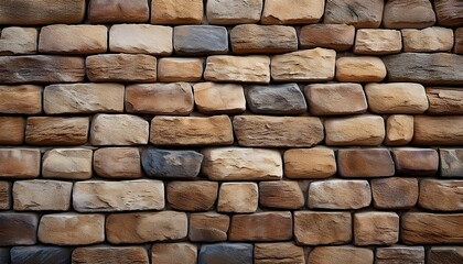 Fototapeta premium Natural Stone Brick Wall Texture Background
