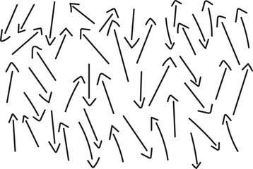 Hand Drawn Arrow Collection With Multiple Direction Sketch Lines For Infographics Presentations Workflow Diagrams Navigation UI UX And Creative Design Projects