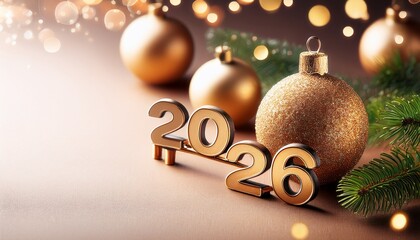 Happy New Year 2026 Greeting Card