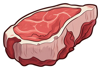 PNG Meat ketchup steak food.