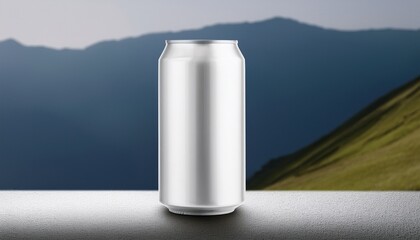 Blank Aluminum Can Packaging Mockup